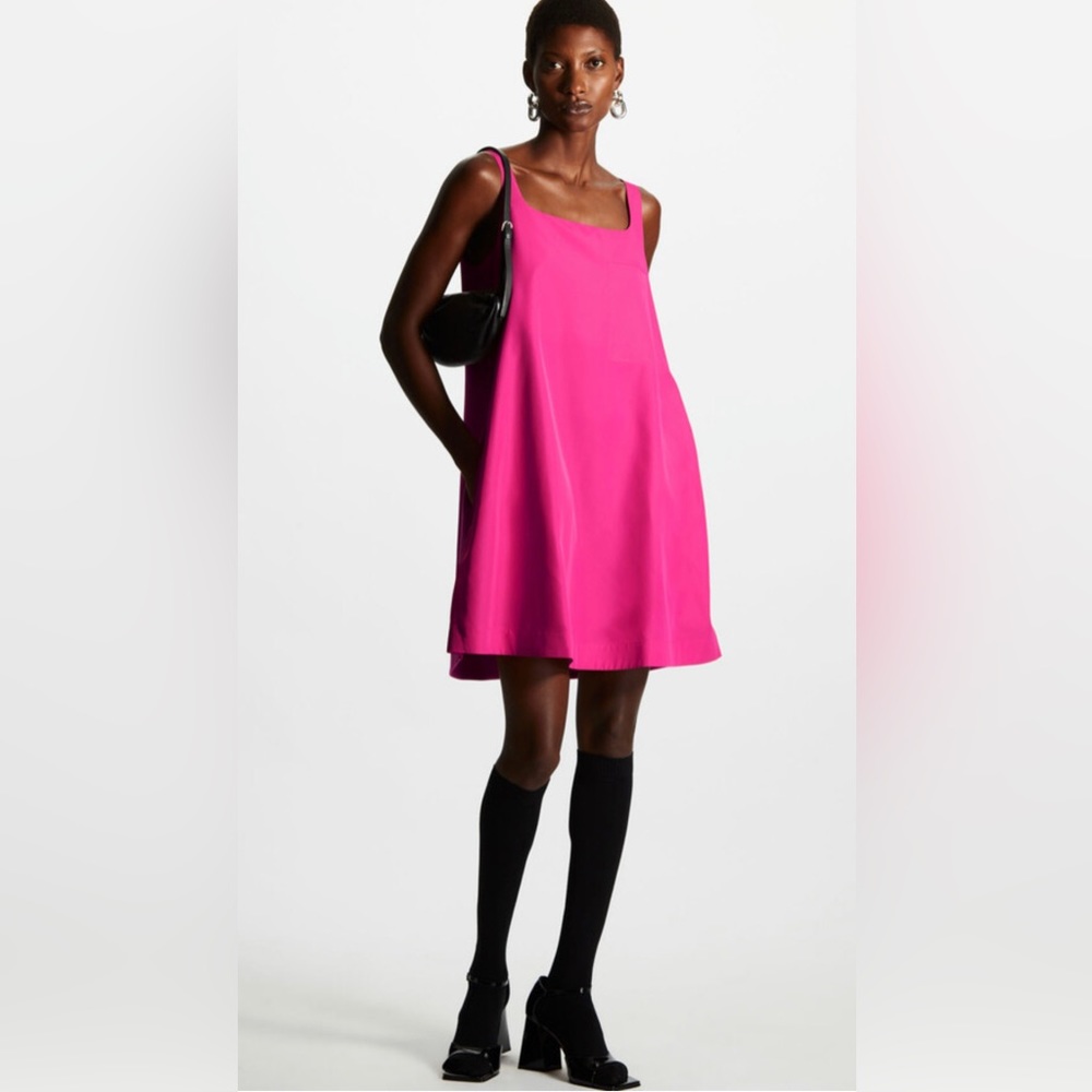 NWT COS Contrast-Panel Mini Dress